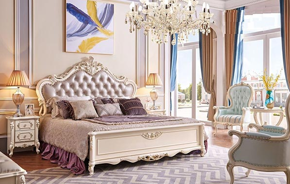 Mẫu tủ đầu giường mang hơi hướng tân cổ điển