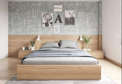 Mẫu giường gỗ 28bet.cc MDF an toàn và thân thiện
