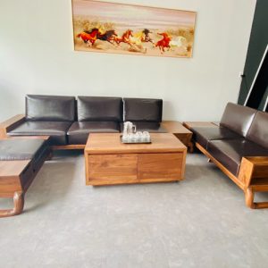 bộ bàn ghế sofa gỗ óc cho u10