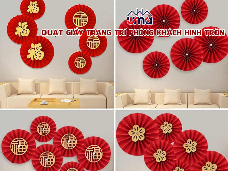 quat-giay-trang-tri-phong-khach-hinh-tron