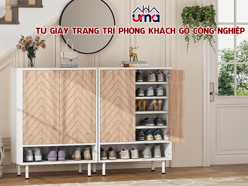 tu-giay-trang-tri-phong-khach-go-cong-nghiep