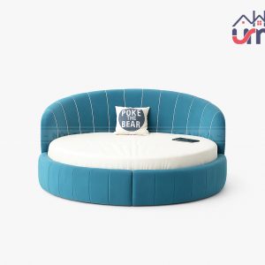 28.bet Tròn Khung Gỗ Bọc Nỉ Thanh Lịch GNT011