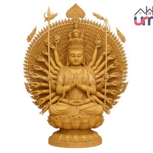 tuong-thien-thu-thien-nhan-ngoi-hoa-sen-go-huong-chuong-phong-thuy-tg030